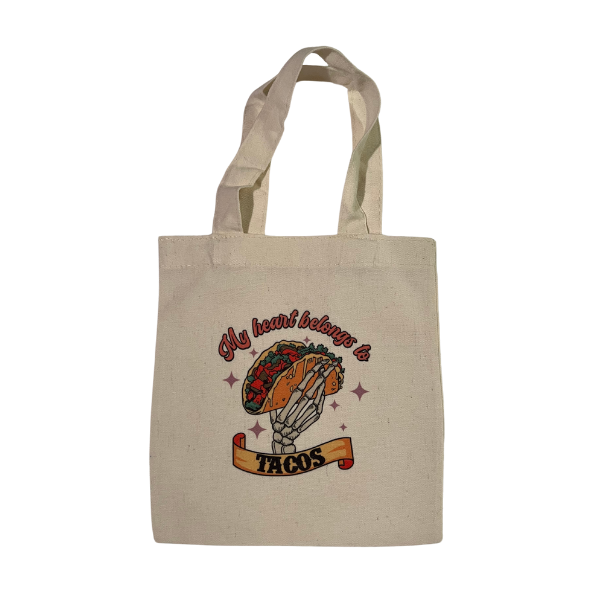 My Heart Belongs to Tacos Mini Tote Bag