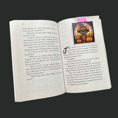 Pur-oween Magnetic Bookmark