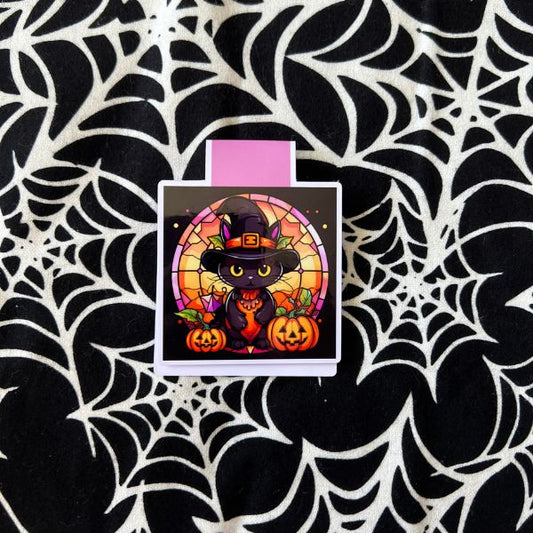 Pur-oween Magnetic Bookmark