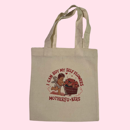 Buy Myself Flowers Mini Tote Bag
